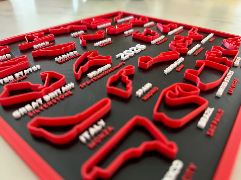 2026 Formula 1 Racing Calendar with Complete Circuit Models and Stand
