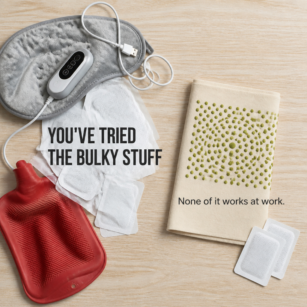 VivantaWrap™ — Envelop Your Belly with Mugwort Warmth, Ditch the Cords and Bulk