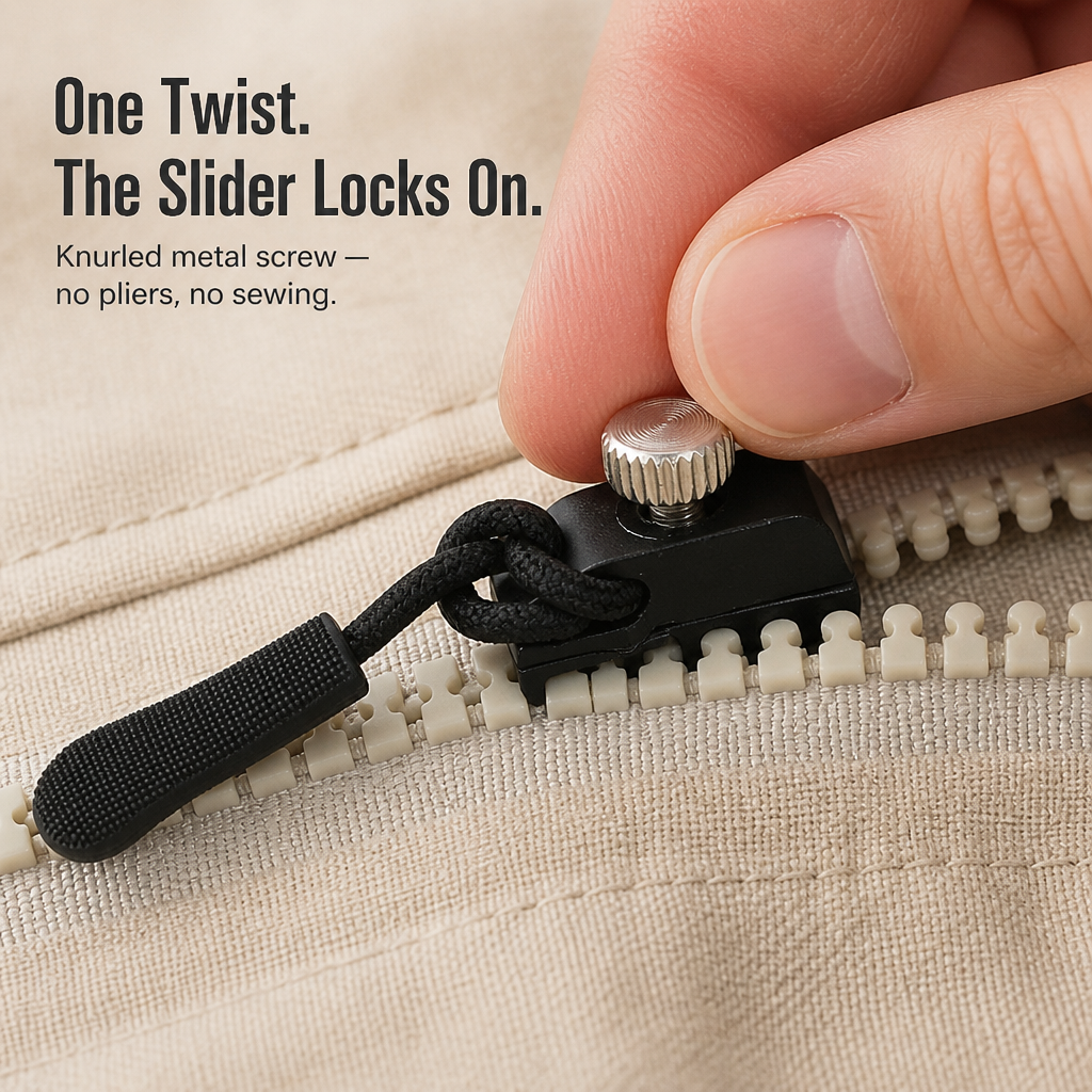 ZipRite™ — Revive Any Snapped Zipper Instantly in 10 Seconds