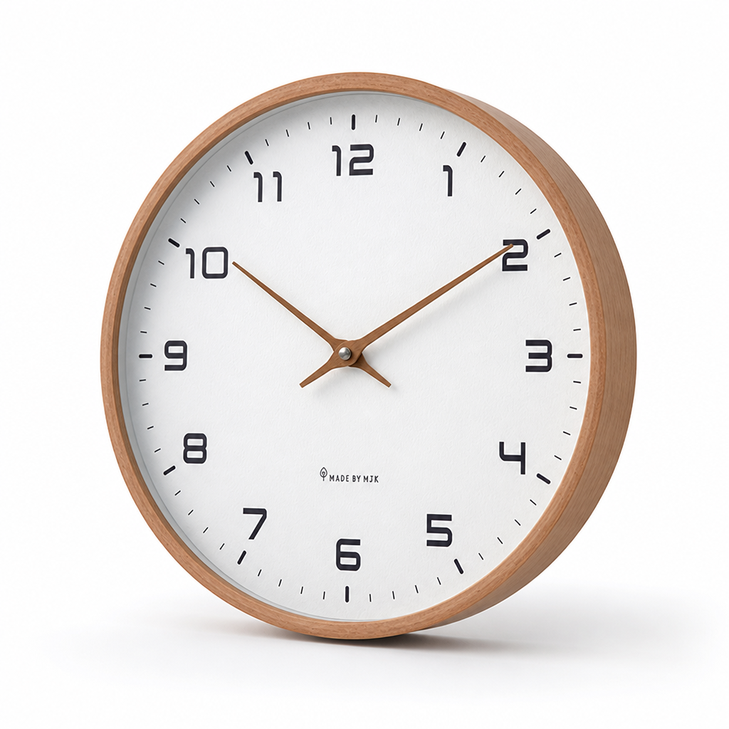 Silent Quartz Wooden Wall Clock