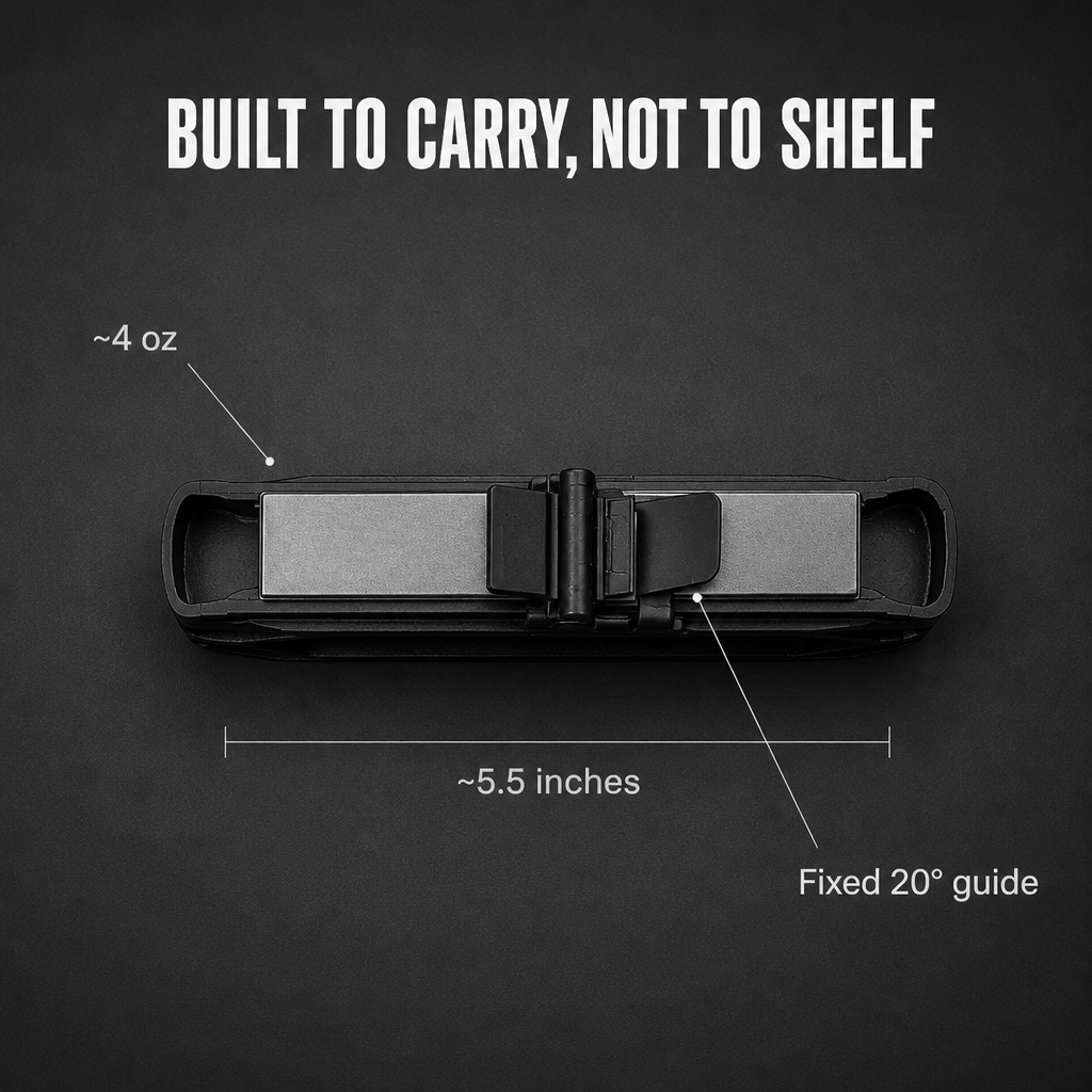 RazorEdgeX™ — Lock Your Angle and Rebuild Any Dull Blade to Shaving-Sharp in Minutes