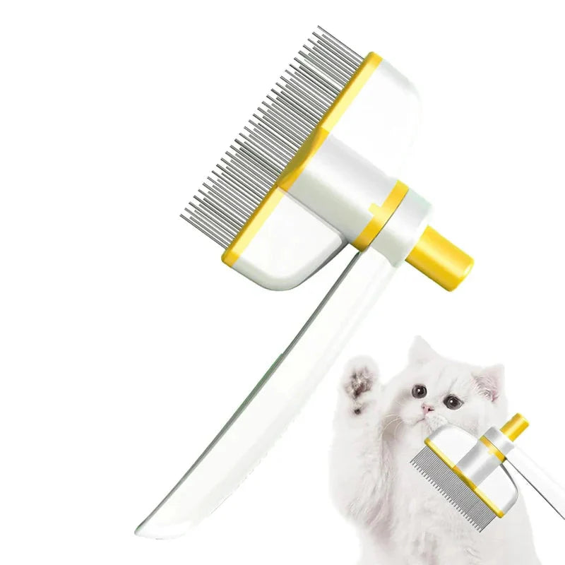 Grooming Comb for Cats and Dogs with Fur Eject Feature