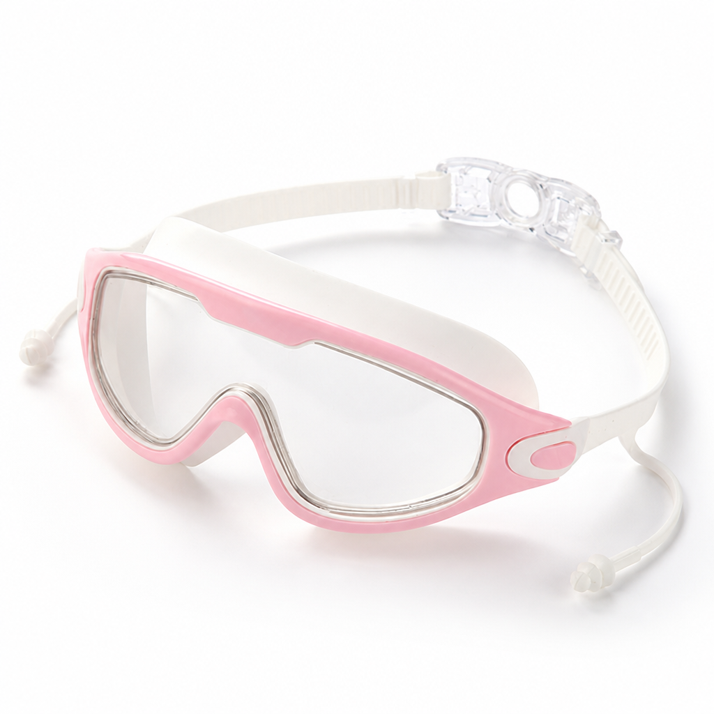 Anti-Fog UV-Protective Adjustable Silicone Strap Swimming Goggles