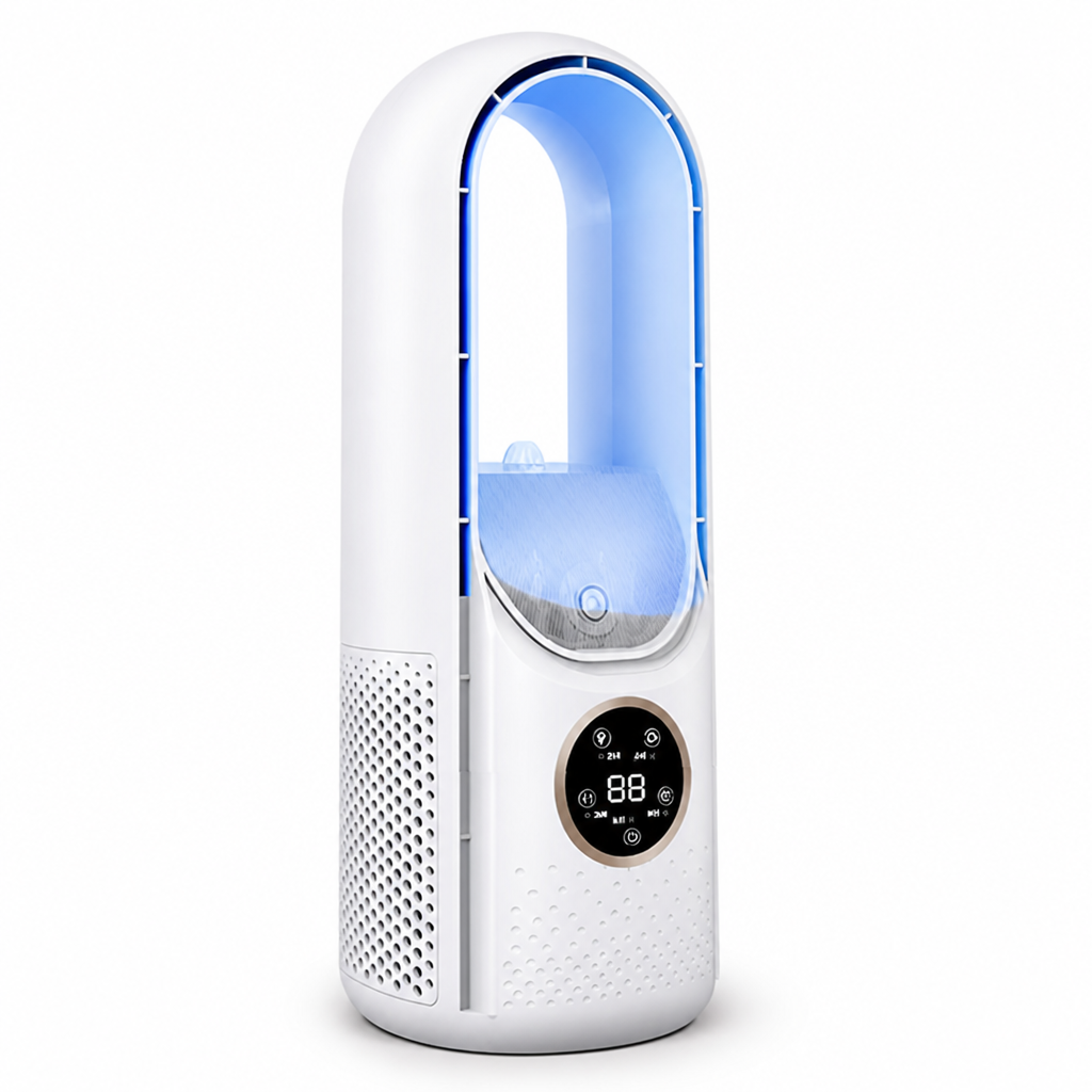Bladeless Whisper-Quiet Tabletop Fan (3 Wind Modes)