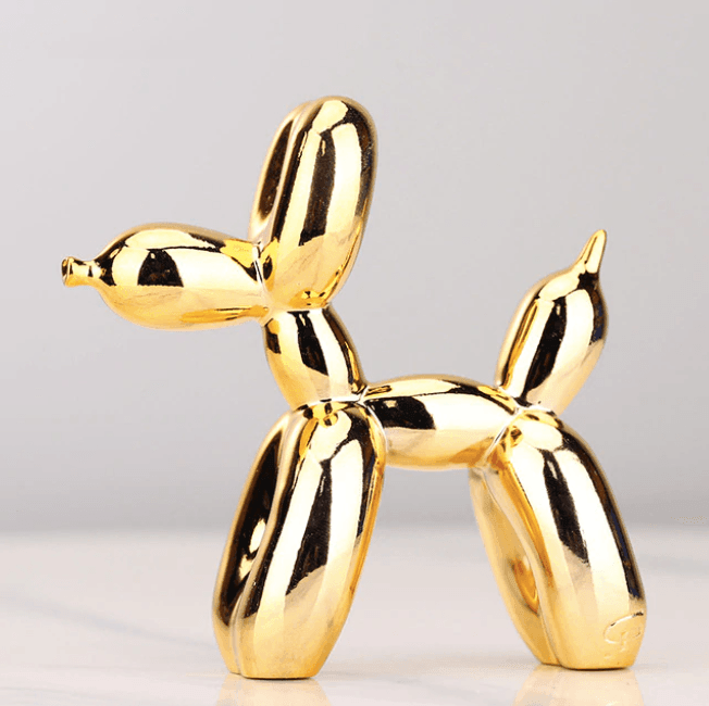 Modern Decorative Resin Sculpture of Balloon Dog – Available in Multiple Colors