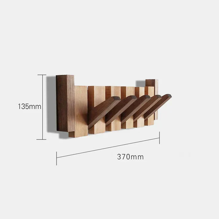 Elegant Wooden Coat Rack - Chic Entrance Organizer