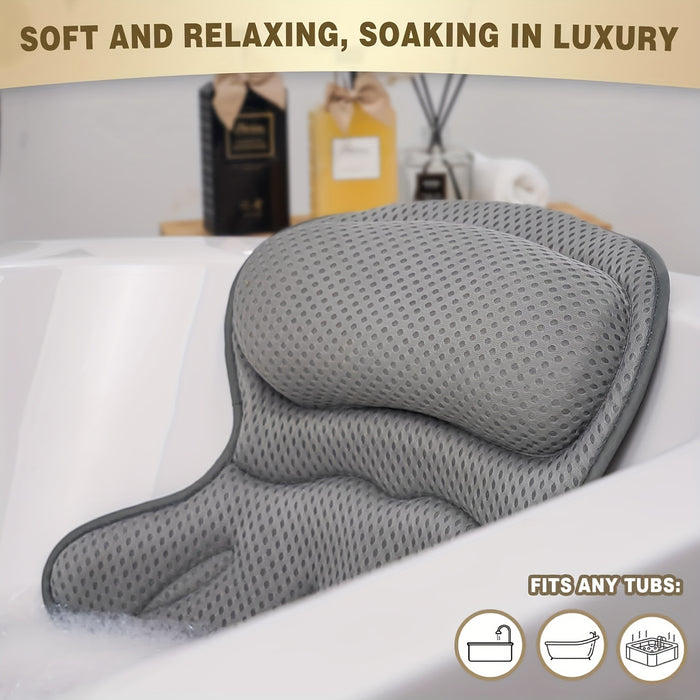 Neck Support Bath Pillow – Ergonomic Design for Comfort