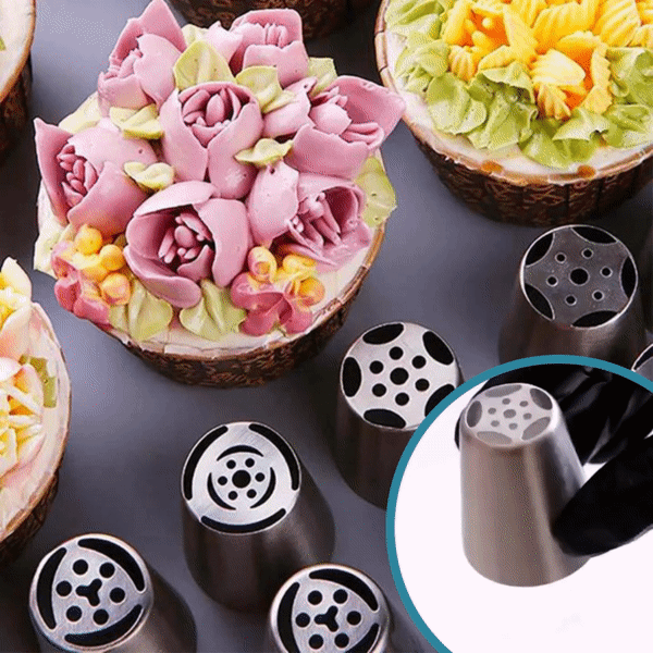FloraCraft™ Tulip Nozzle Set — Unleash Stunning Bakery-Quality Artistry Right at Home