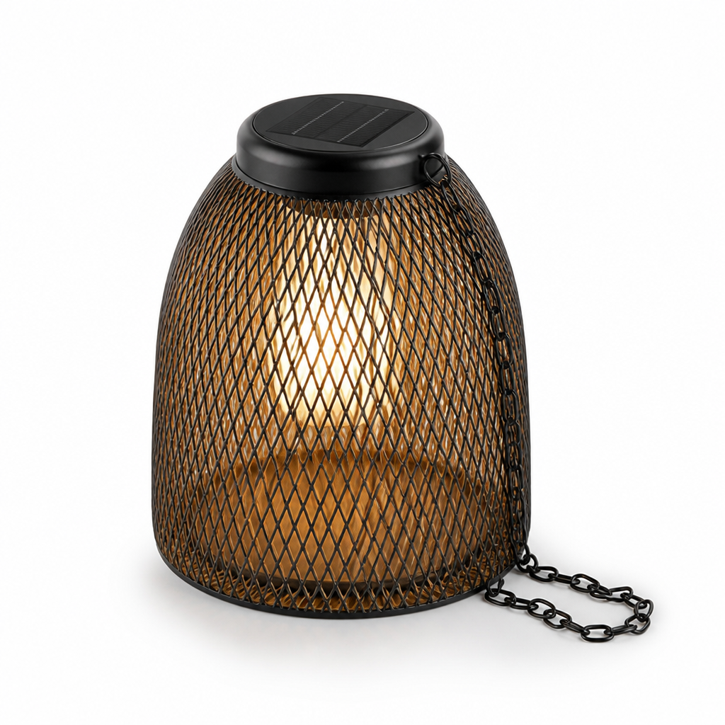 Solar Weatherproof Handwoven Rattan Lantern (Hanging Or Standing)