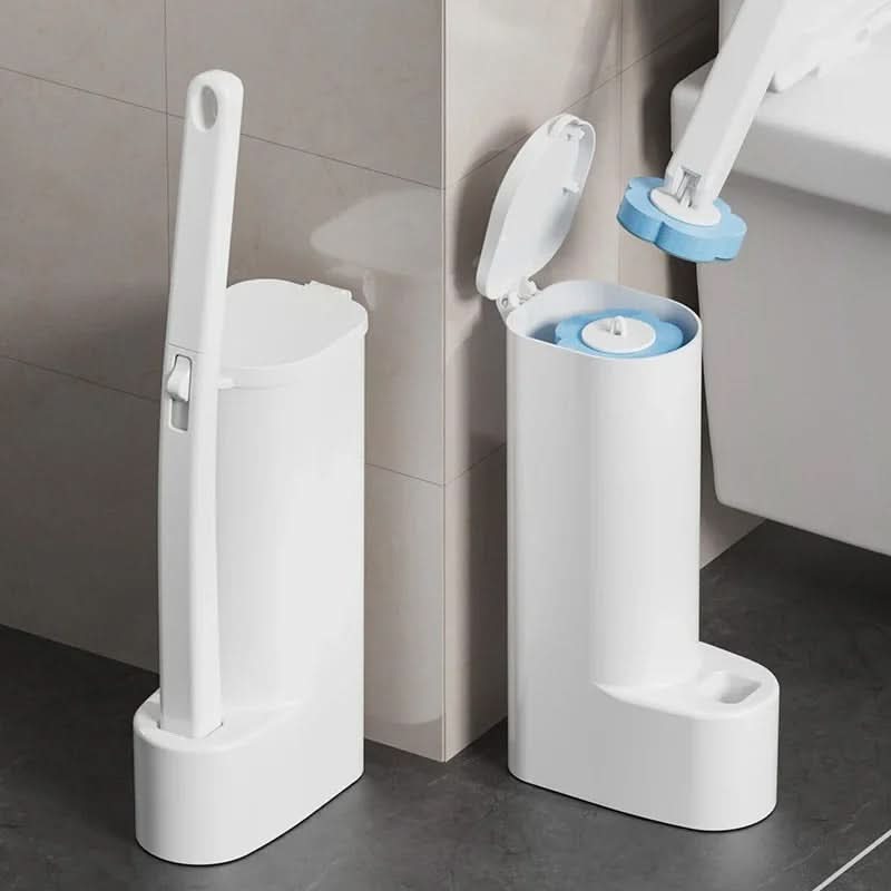 Disposable Toilet Brush Set with Interchangeable Heads