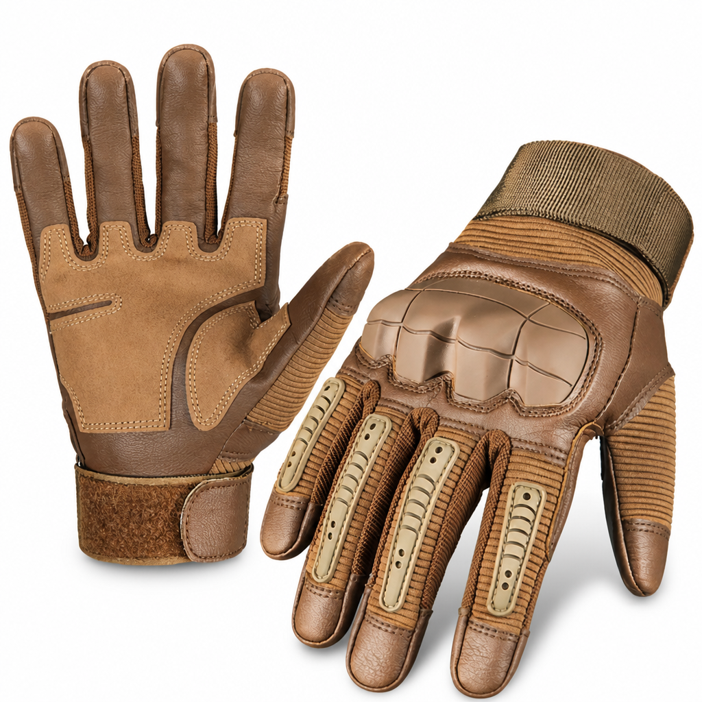 Kevlar Cut-Resistant TPR-Knuckle Motorcycle Gloves (Touchscreen-Compatible)