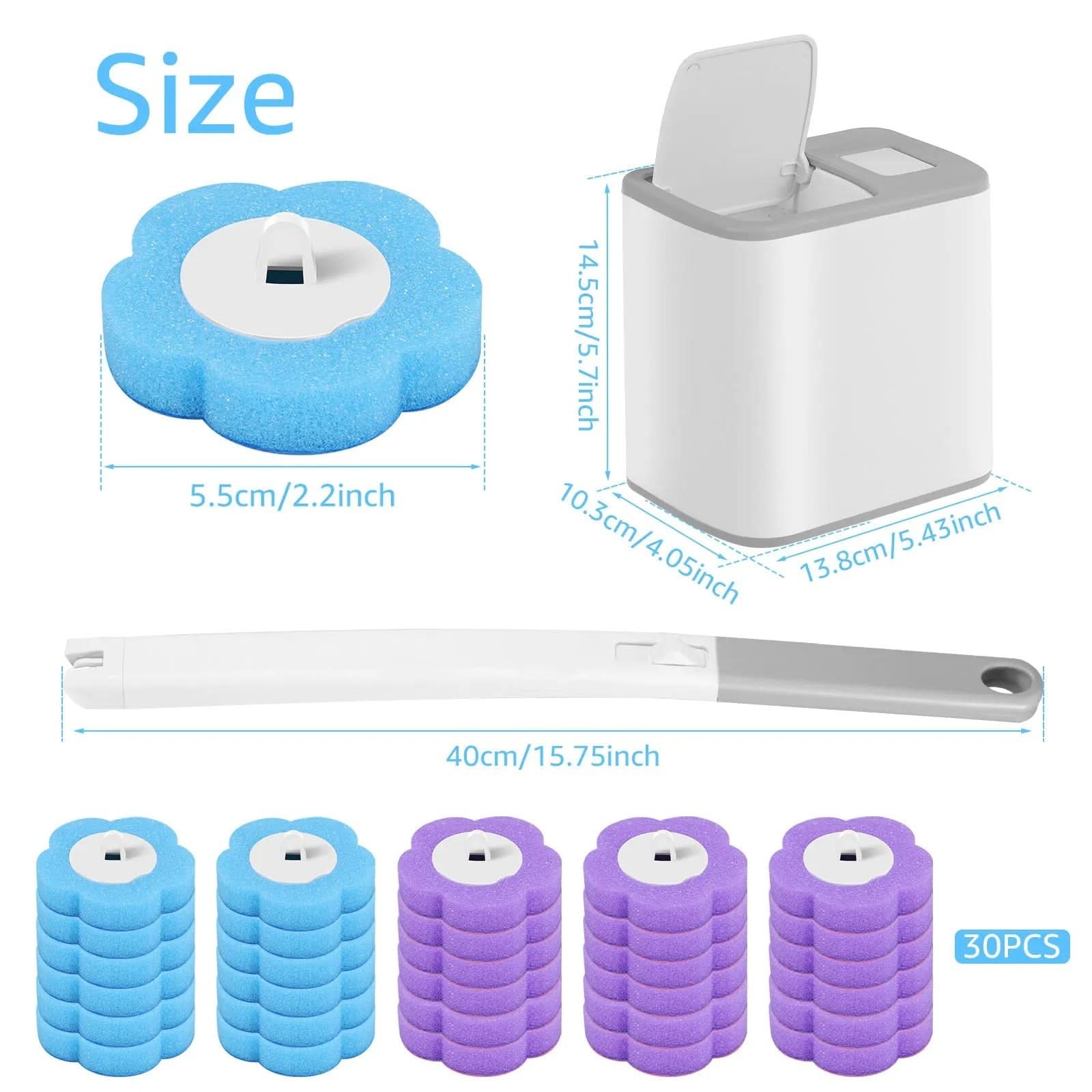Disposable Toilet Brush Cleaning Set