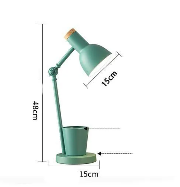 Lily Desk Lamp - Nordic Yellow Table Light - Adjustable Brightness