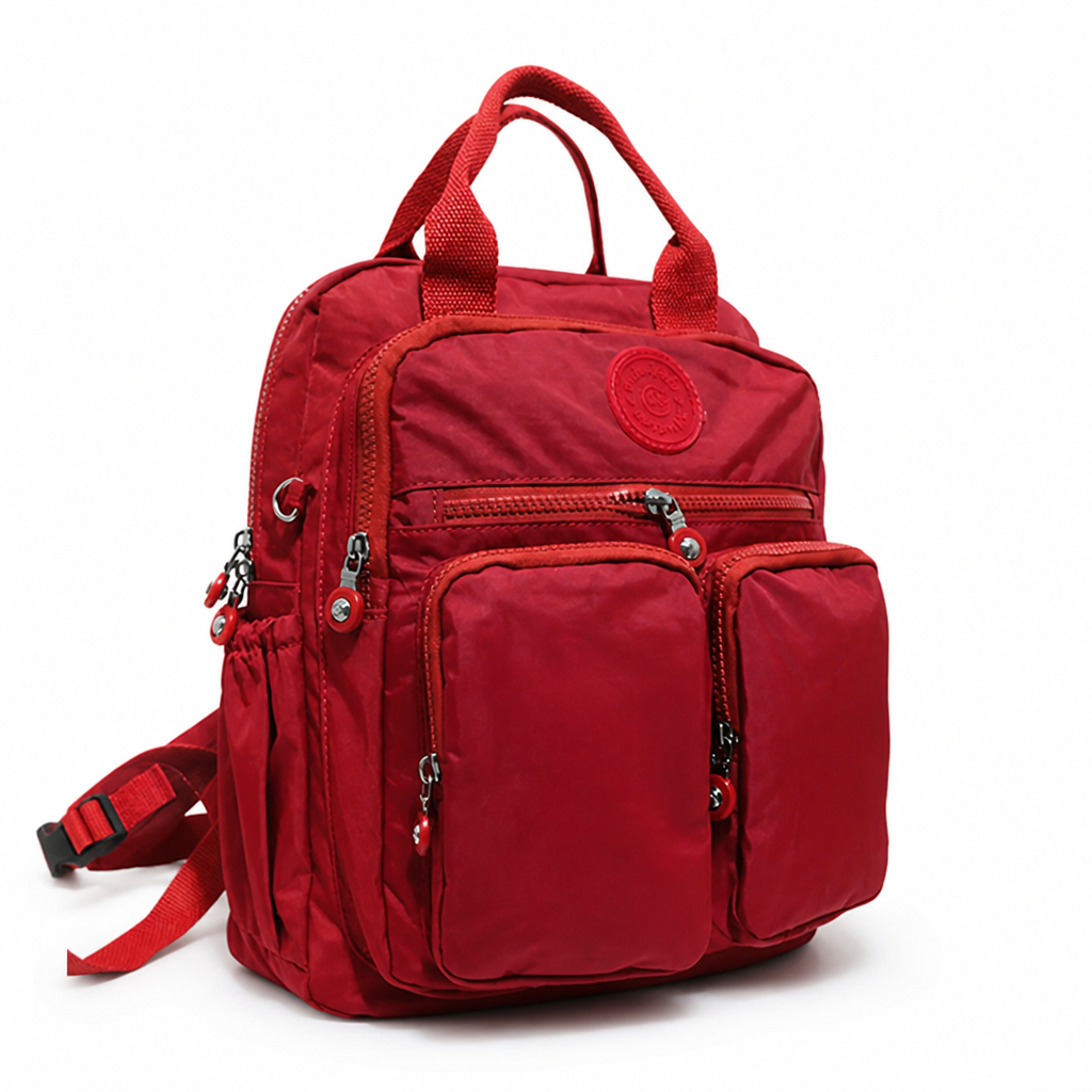 Water-Resistant Multi-Pocket Backpack (Padded Grip)
