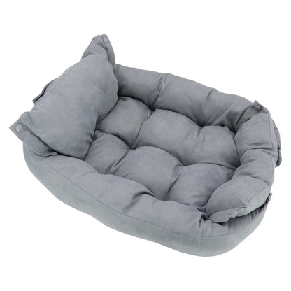 3-in-1 Pet Bed – Lounger, Mat, and Snuggle Cave