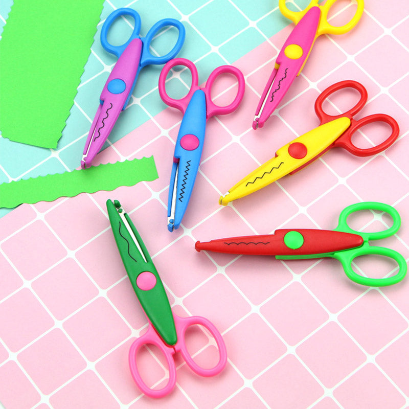 Children's Scissors Set – 6 Decorative Patterns for Crafting