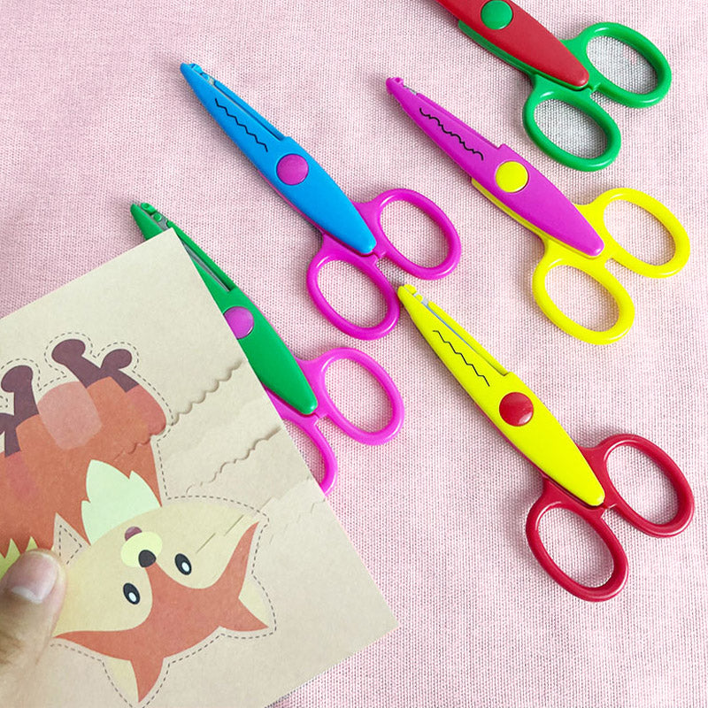 Children's Scissors Set – 6 Decorative Patterns for Crafting