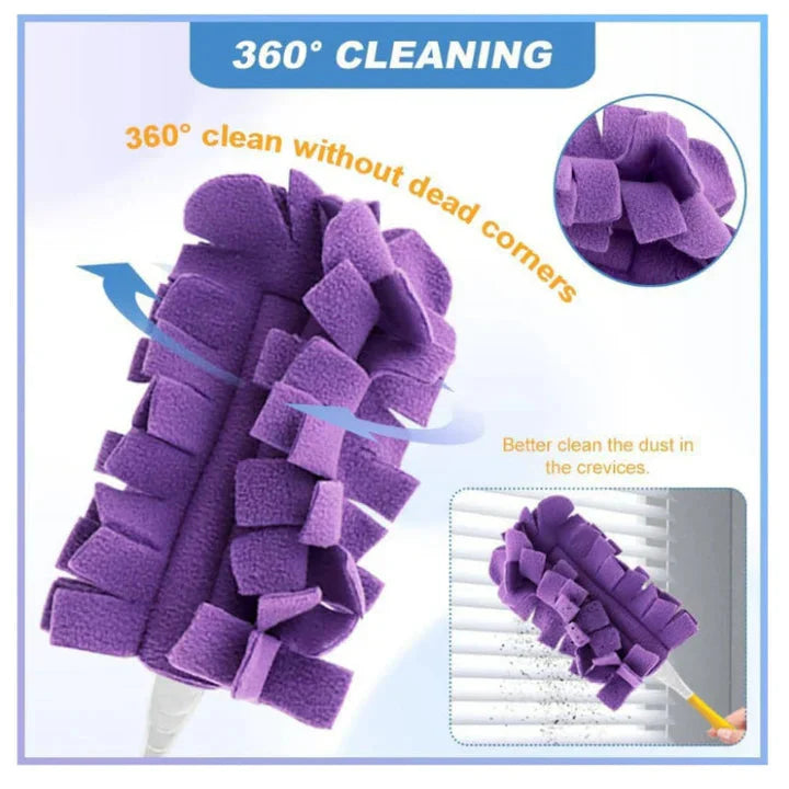 Set of 5 Microfiber Pads for Pet Hair and Dust Cleaning