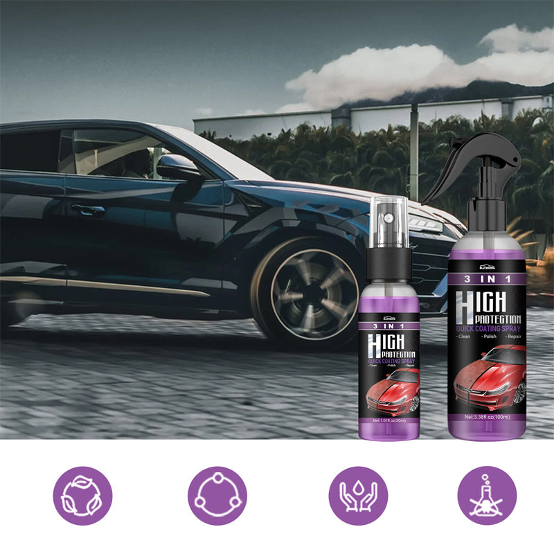 HydraSheen™ 3-in-1 Ultra Coat Spray — Instantly Restore and Shield Your Car’s Showroom Shine Without Water