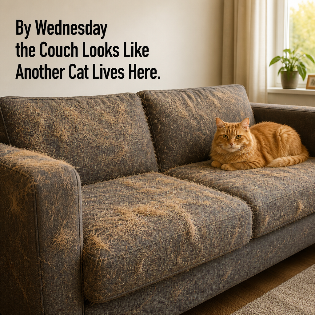 FurEase™ — Gather Pet Hair in One Strip to Easily Pinch Off