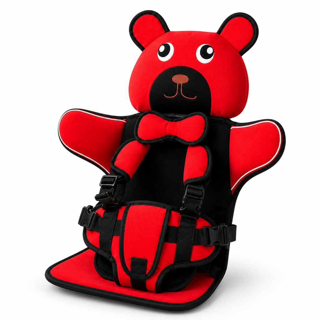 Foam-Padded Side-Wing Adjustable Harness Car Seat Cushion