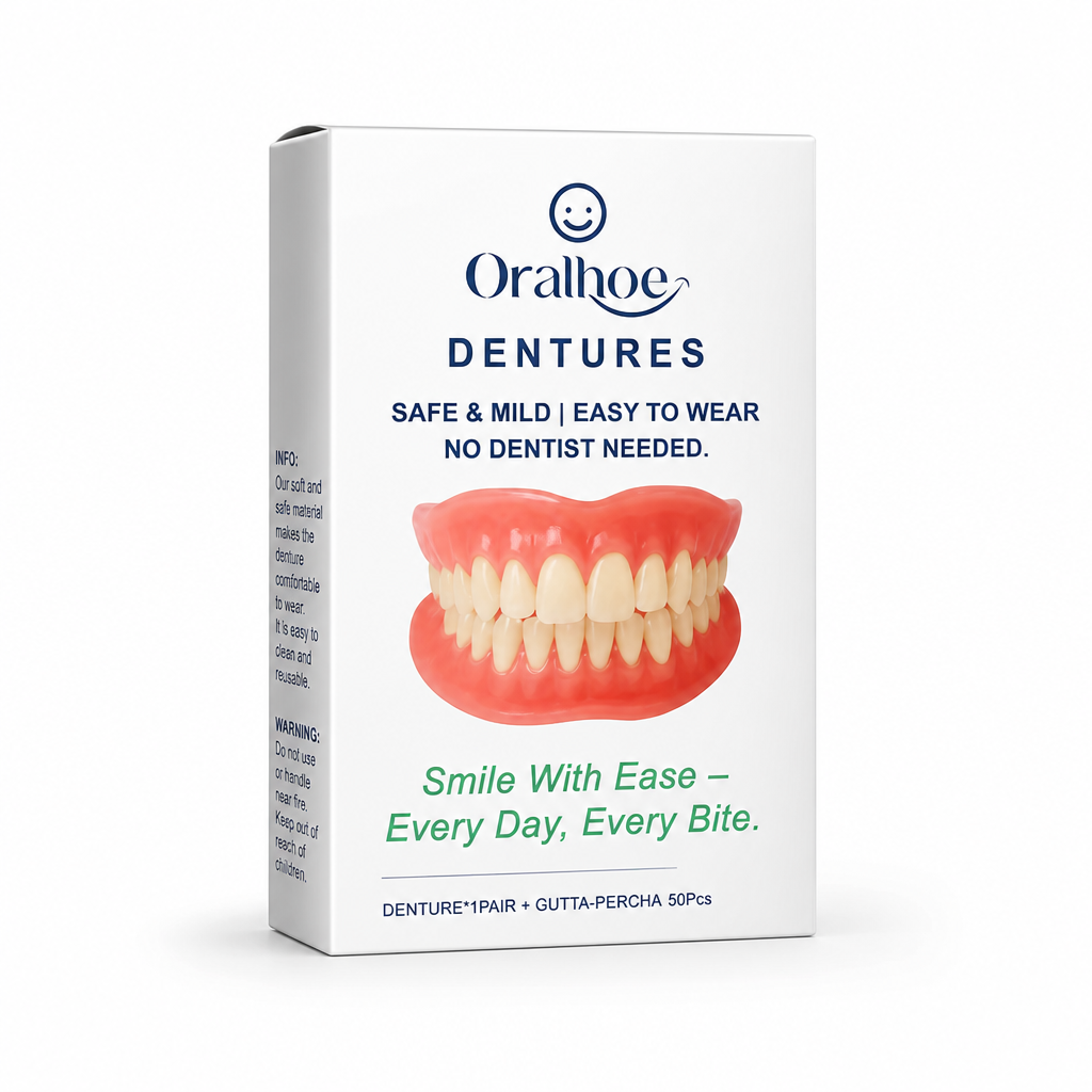 Soft Silicone Natural-Looking Temporary Denture Kit