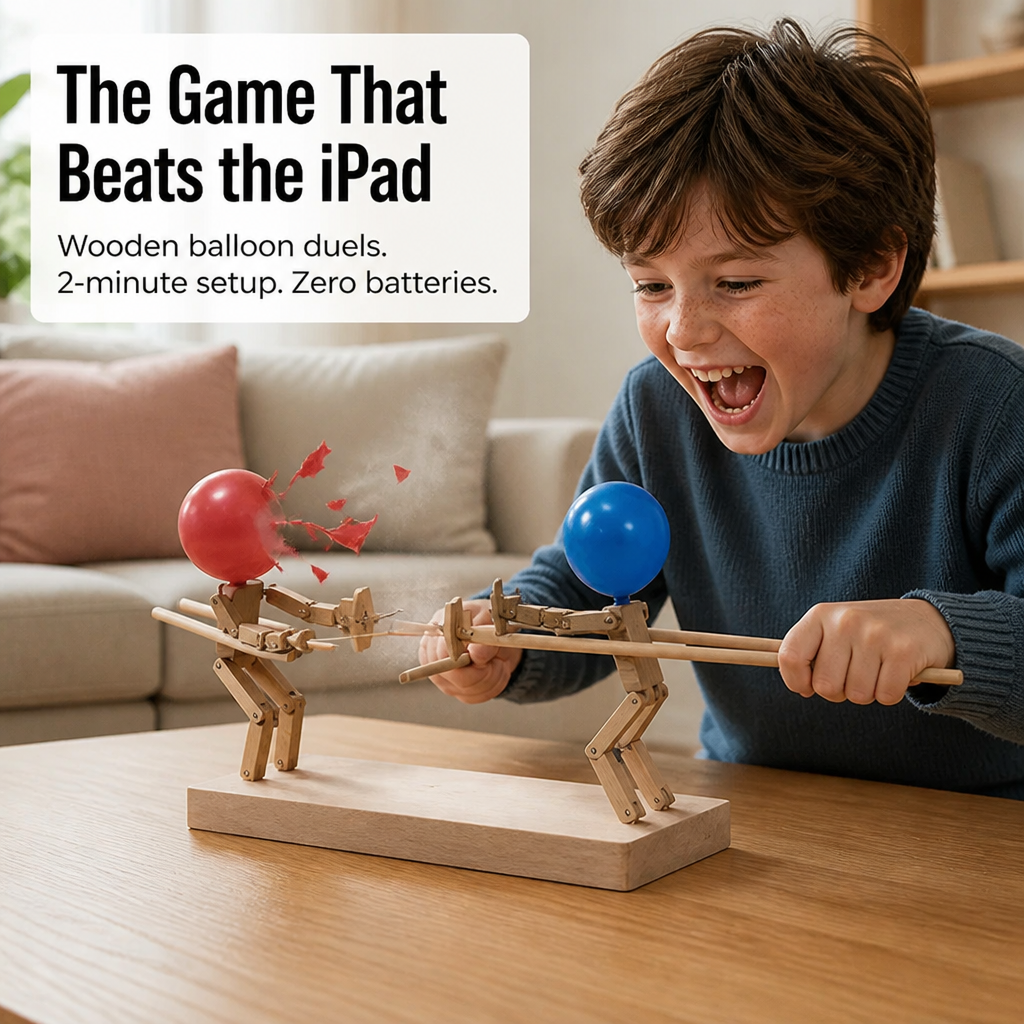 PulseClash™ — Ignite Screen-Free Wooden Battles That Have Kids Cracking Up Fast