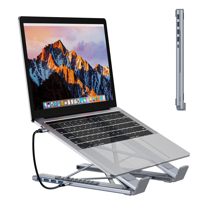 VoltEdge™ Hub Stand — Power Your Focus with Effortless Comfort and Lightning-Speed Connectivity