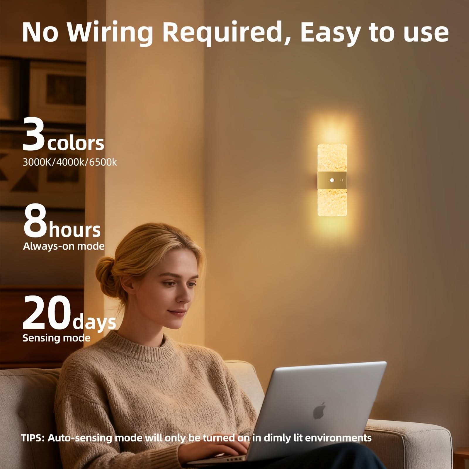 Rechargeable LED Lamp with Motion Sensor Feature