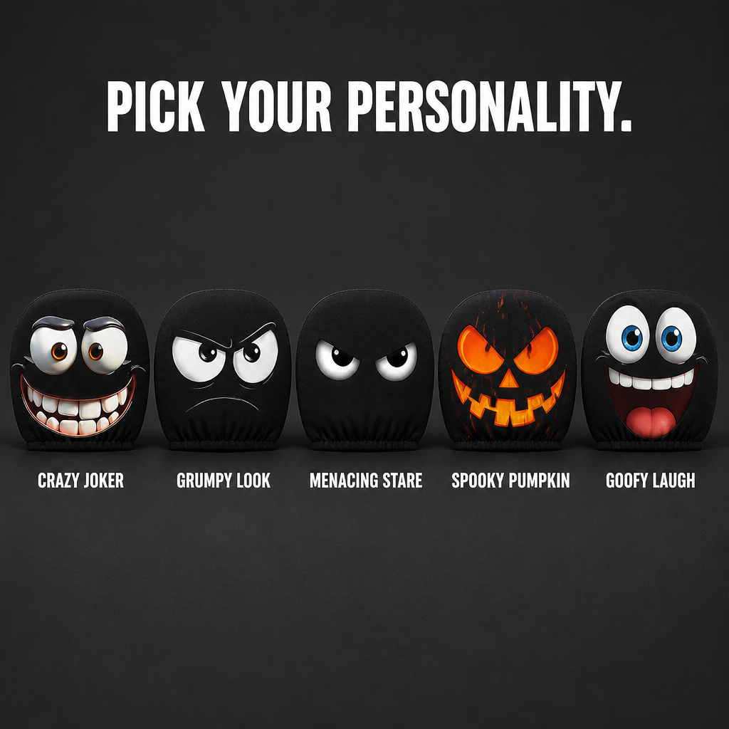 HappyCaps™ — Pop Cartoon Faces on Your Headrests and Catch Eyes