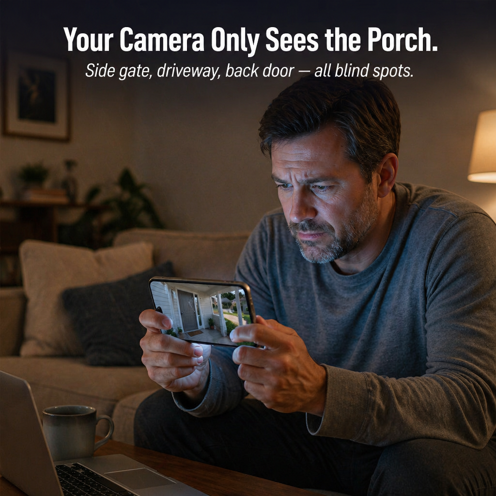 SolarSentry™ Wireless Outdoor Camera — Monitor Every Blind Spot Around the Clock, No Cables, No Fees