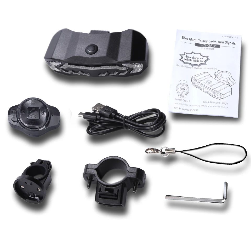 Bike Headlight with Security Alarm – Anti-Theft Feature