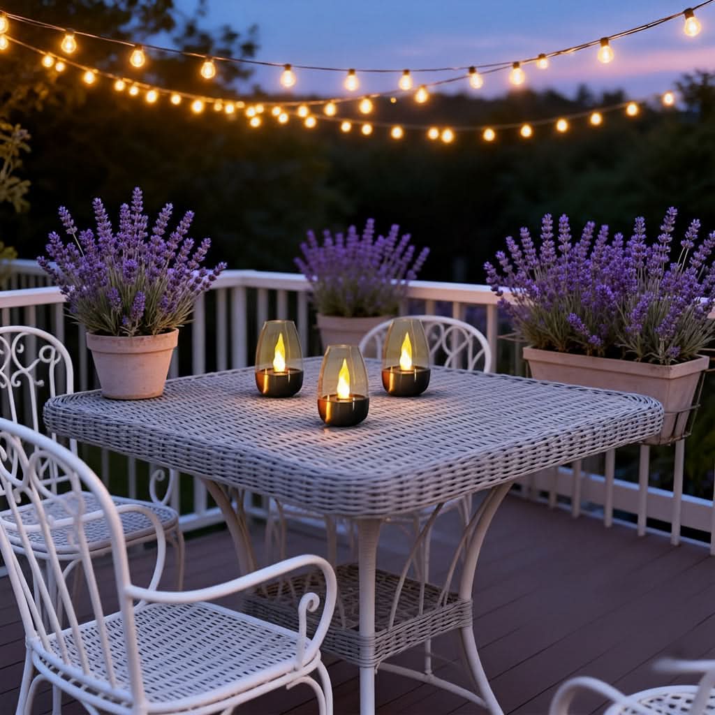Solar LED Candle Light with Stainless Steel Design and Simulated Flame