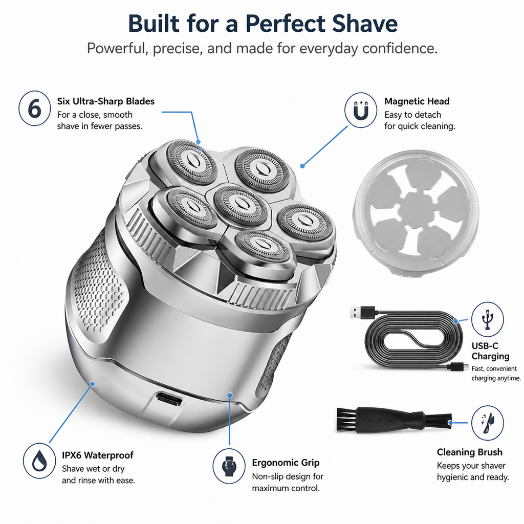 ApexBlade™ Six-Sharp™ — Master the Perfectly Smooth, Irritation-Free Shave That Boosts Your Confidence Every Day