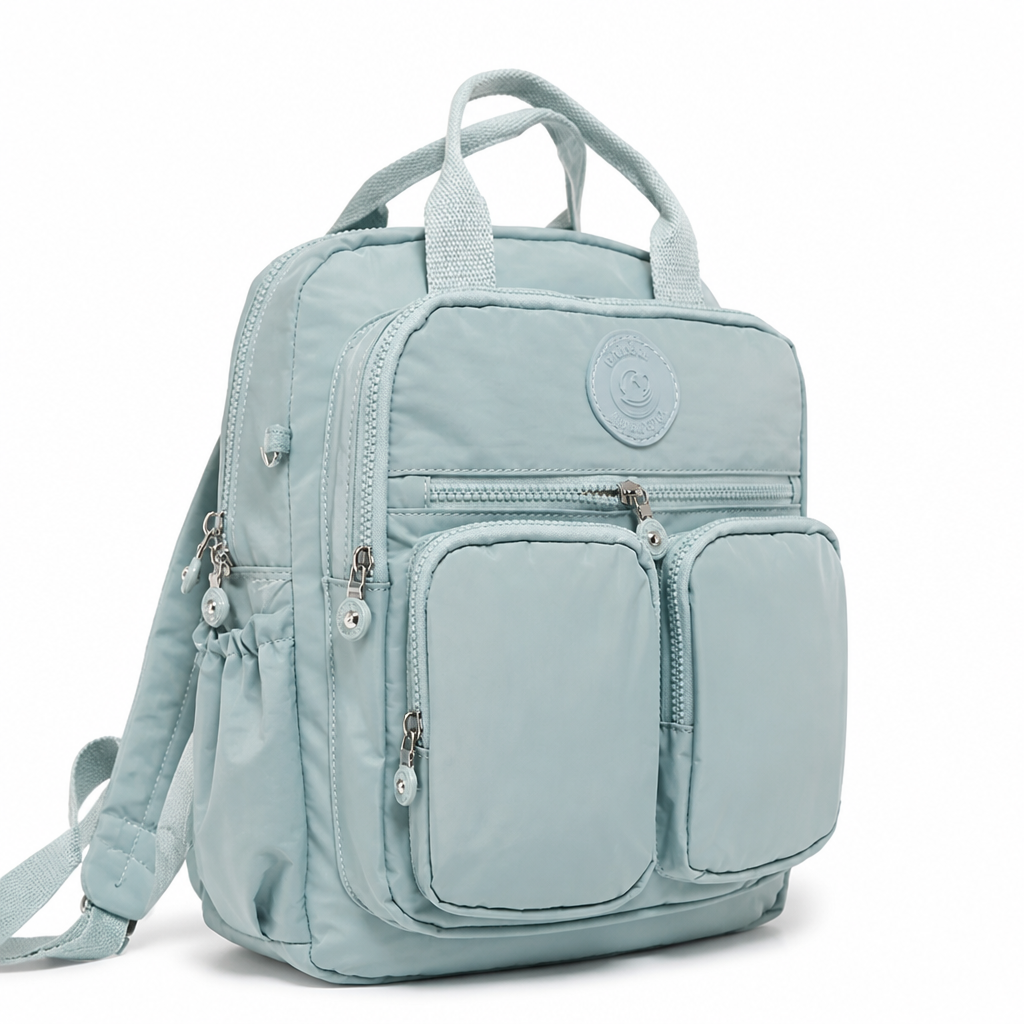 Water-Resistant Multi-Pocket Backpack (Padded Grip)