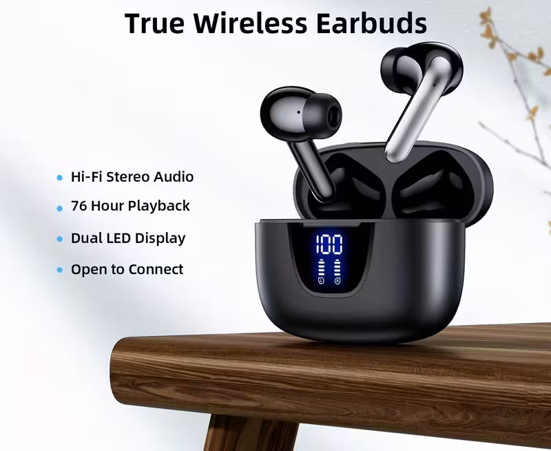 Headphones | Wireless Earbuds | Long-Lasting Battery & Clear Sound | Auralyx Pods