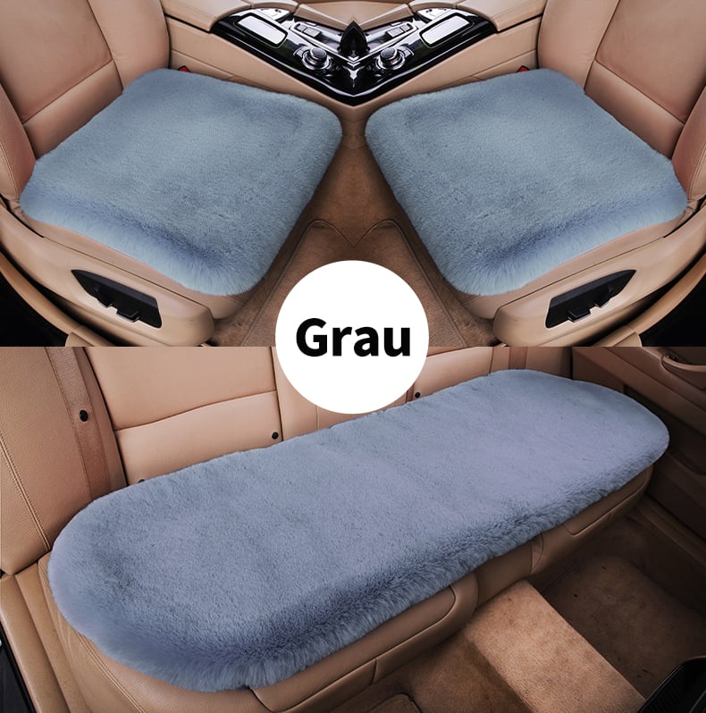 Set of 2 Breathable Non-Slip Soft Plush Car Seat Covers