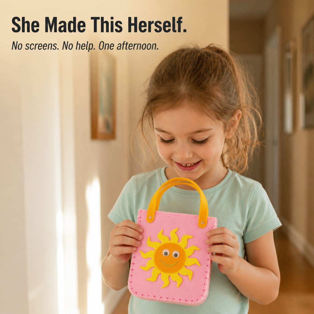 Weavy™ — Swap Screen Time for a Felt Bag Your Kid Crafts Themselves