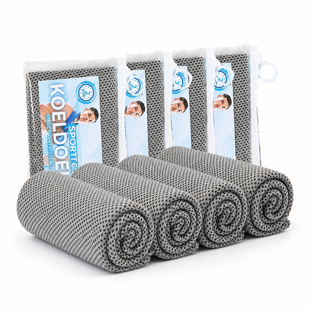 Instant-Cooling Microfiber Cooling Towels (Set of 4)
