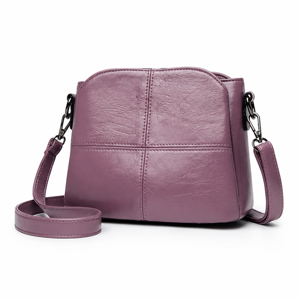 PU Leather & Adjustable Strap Crossbody Bag