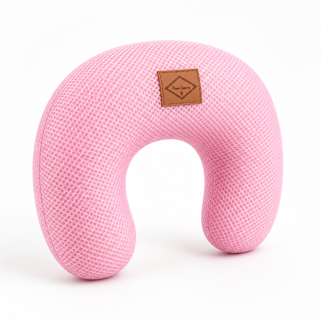 Breathable Neck & Spine Support U-Shaped Pet Pillow (Small Pets)
