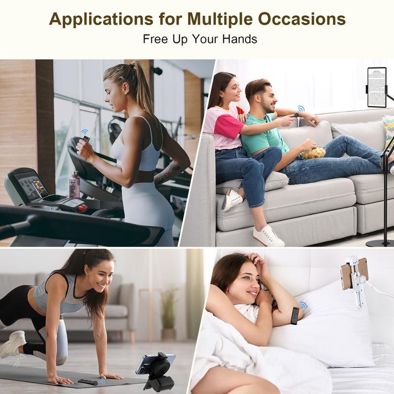 Bluetooth Camera Shutter with Smartphone Grip and 180° Stand Base