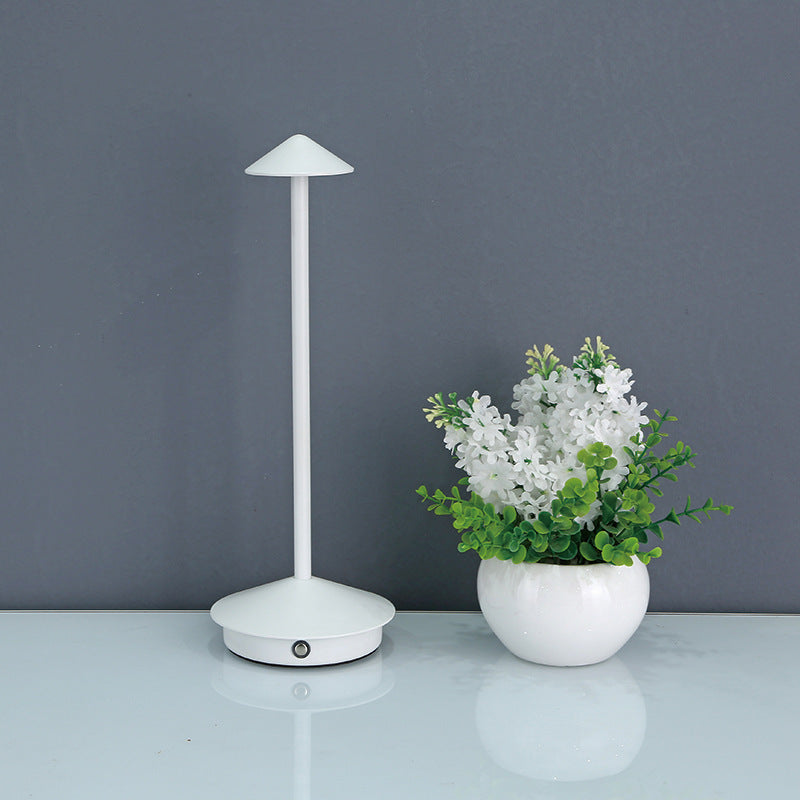 Touch-Dimmable LED Desk Lamp with Wireless Design