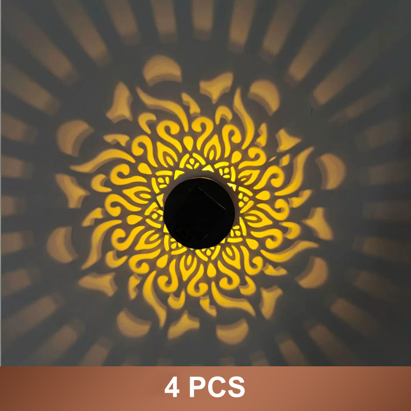Mandala Pattern Solar Projector Light