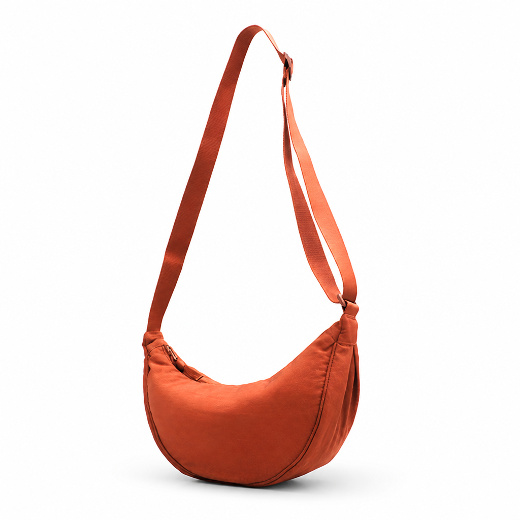 Lightweight Splash-Proof Nylon Crescent Shoulder Bag