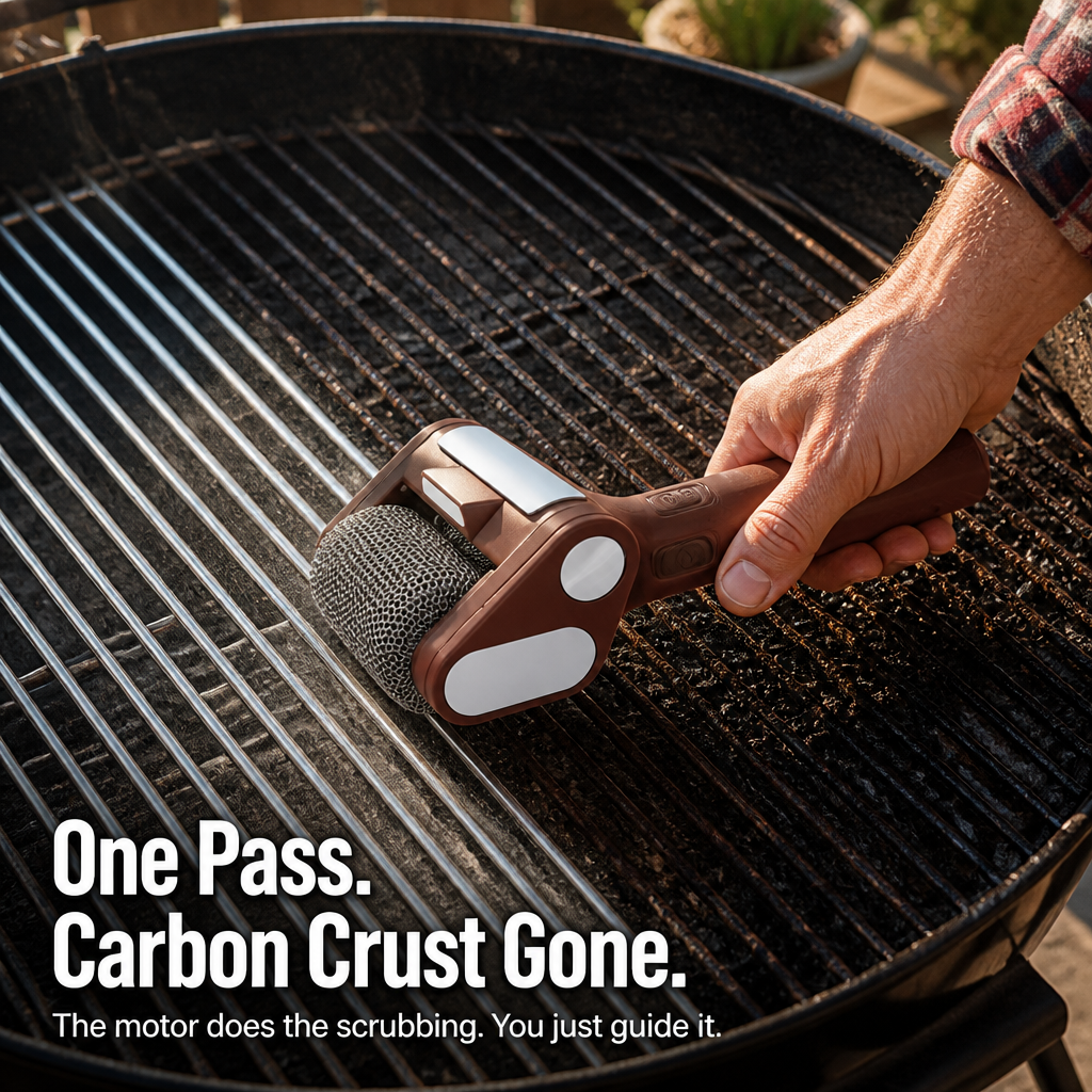 GrillGleam™ — Remove Stuck-On Grease Fast Without Leaving Any Loose Bristles