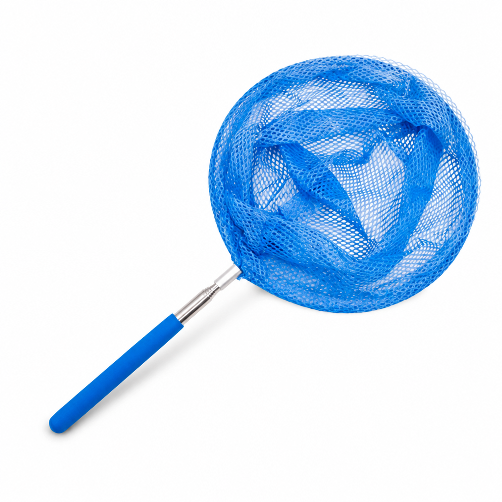 Telescopic Aluminum Fine Mesh Pool Skimmer (Adjustable 50-81 cm)