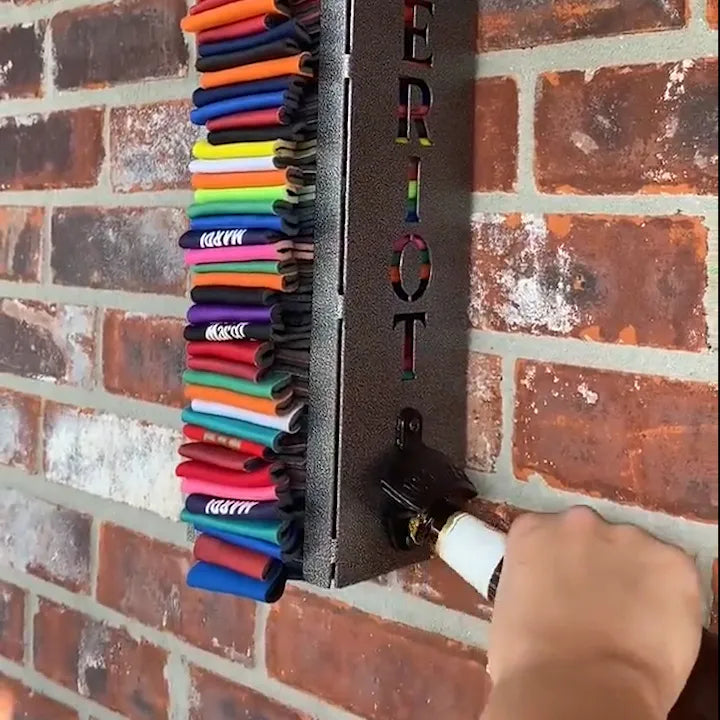 Space-Saving Wall Drink Dispenser with Bottle Opener for Cold Beverages