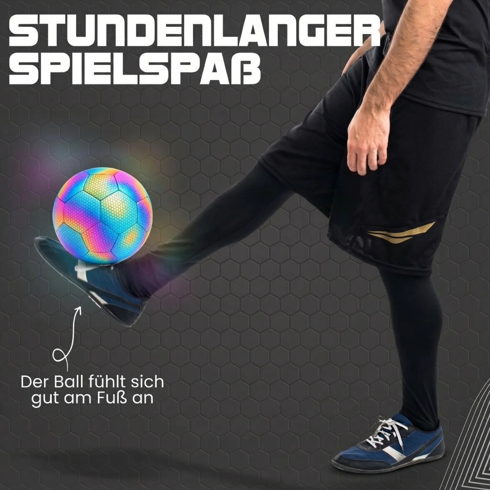 Illuminated Soccer Ball for Day and Night Play