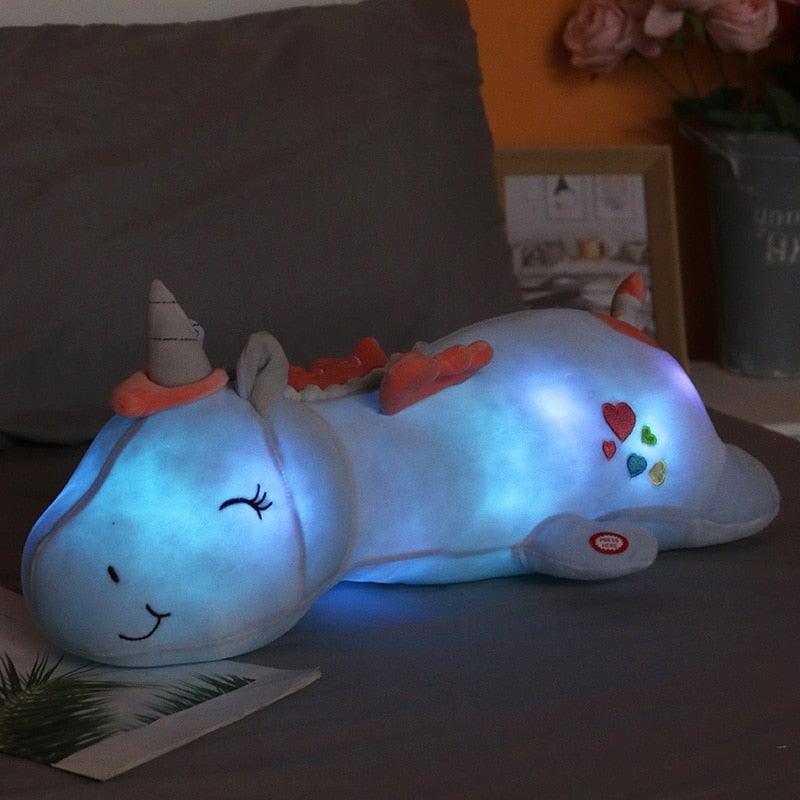 Enchanting Rainbow Unicorn Plush Buddy | Soothing Glow & Cuddle
